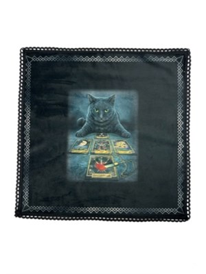 Скатерть-алтарь для гаданий и раскладов Кот таролог - фото 15987