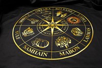 Алтарное покрывало Колесо года черное