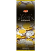Gold and Silver (№75) / Золото и серебро - ломает преграды на пути к получению денег благовоние Hem 6-гранки