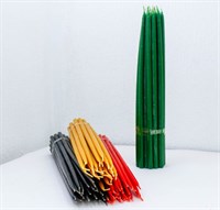 Маканые свечи (4 цвета) 32 см 1 шт