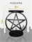 Подсвечник Пентаграмма черный (большой) - фото 15841